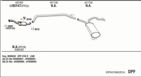 Fonos OPK019922CA - Impianto gas scarico autozon.pro