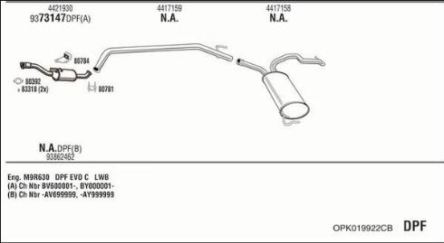 Fonos OPK019922CB - Impianto gas scarico autozon.pro