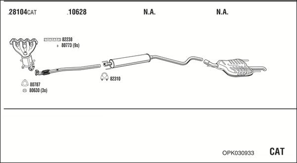 Fonos OPK030933 - Impianto gas scarico autozon.pro