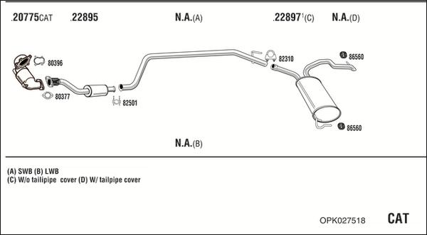 Fonos OPK027518 - Impianto gas scarico autozon.pro