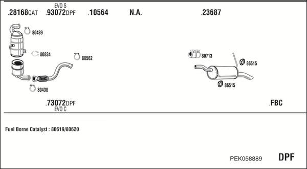 Fonos PEK058889 - Impianto gas scarico autozon.pro