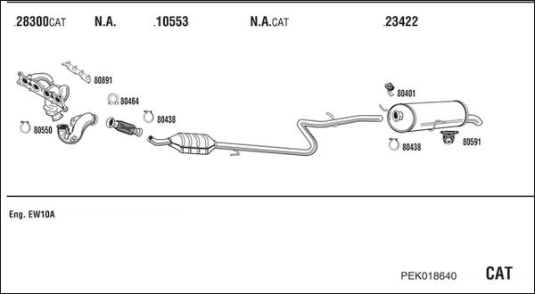 Fonos PEK018640 - Impianto gas scarico autozon.pro