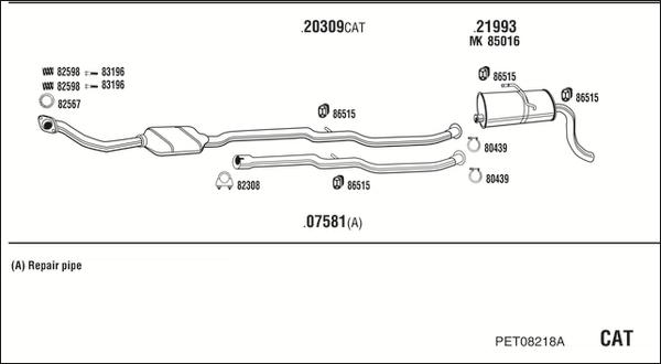 Fonos PET08218A - Impianto gas scarico autozon.pro