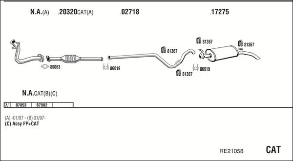 Fonos RE21058 - Impianto gas scarico autozon.pro