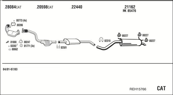 Fonos REH15766 - Impianto gas scarico autozon.pro