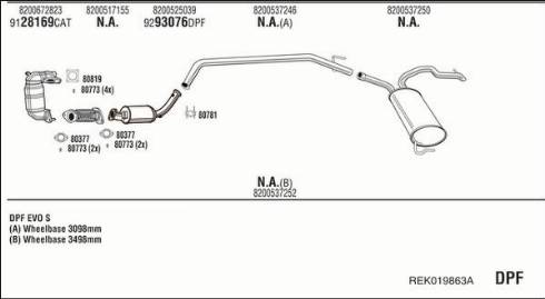 Fonos REK019863A - Impianto gas scarico autozon.pro