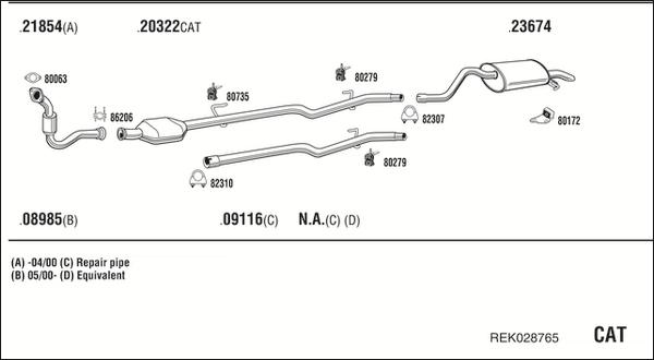 Fonos REK028765 - Impianto gas scarico autozon.pro