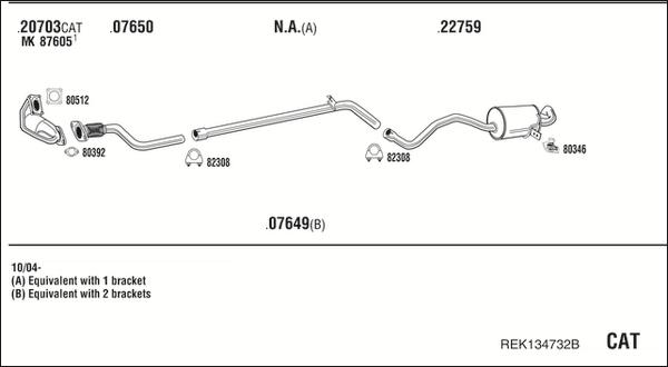 Fonos REK134732B - Impianto gas scarico autozon.pro