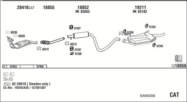 Fonos SA60056 - Impianto gas scarico autozon.pro