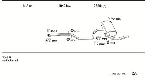 Fonos SEK000762A - Impianto gas scarico autozon.pro