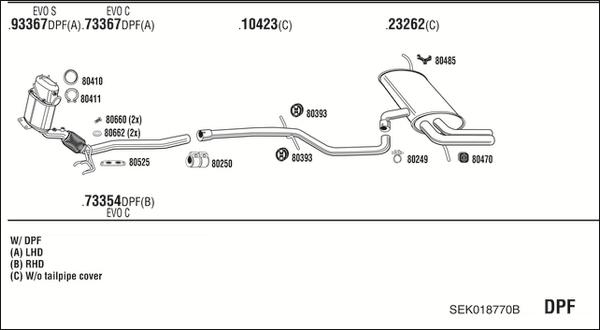 Fonos SEK018770B - Impianto gas scarico autozon.pro