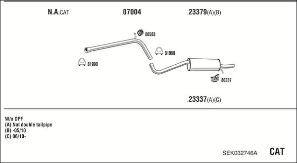 Fonos SEK032746A - Impianto gas scarico autozon.pro