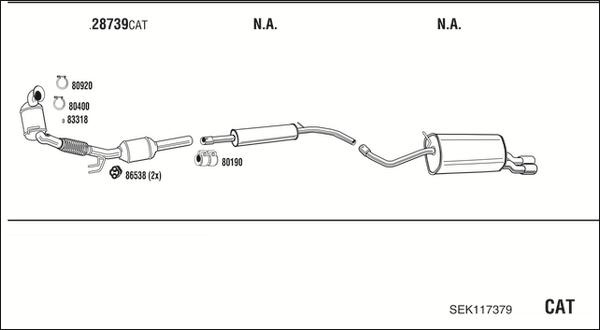 Fonos SEK117379 - Impianto gas scarico autozon.pro