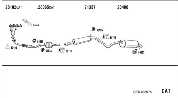 Fonos SEK133075 - Impianto gas scarico autozon.pro