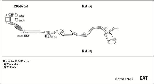 Fonos SKK058758B - Impianto gas scarico autozon.pro