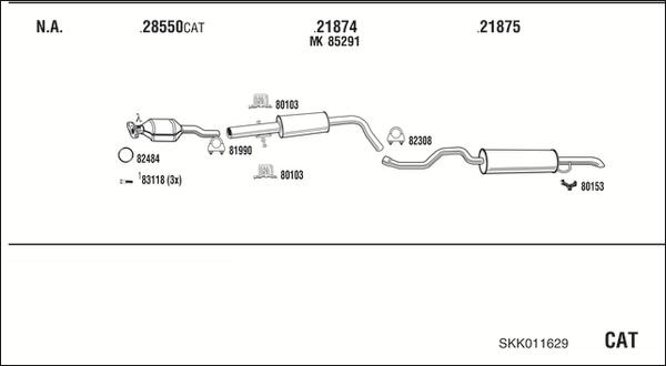 Fonos SKK011629 - Impianto gas scarico autozon.pro