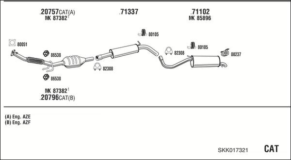 Fonos SKK017321 - Impianto gas scarico autozon.pro