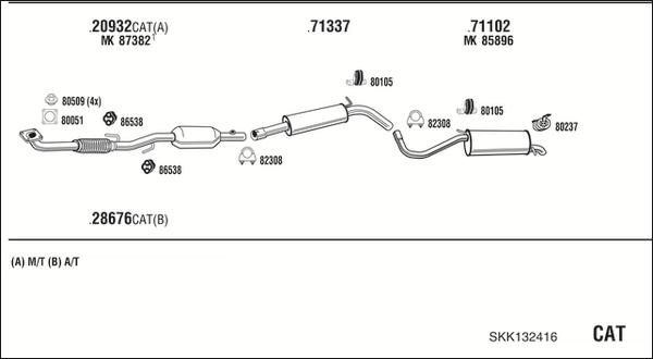 Fonos SKK132416 - Impianto gas scarico autozon.pro