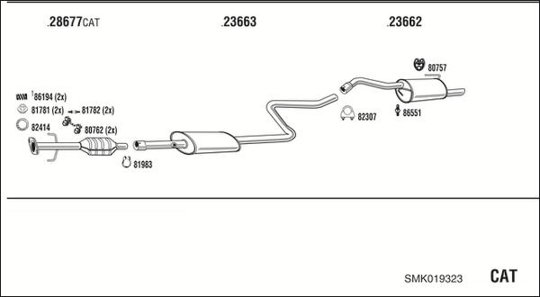 Fonos SMK019323 - Impianto gas scarico autozon.pro