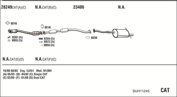 Fonos SUH11245 - Impianto gas scarico autozon.pro