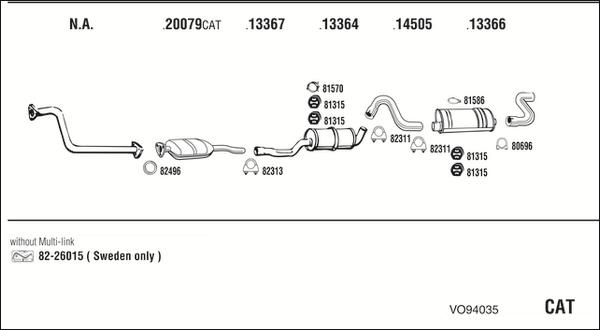 Fonos VO94035 - Impianto gas scarico autozon.pro