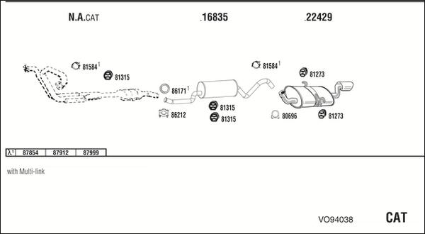 Fonos VO94038 - Impianto gas scarico autozon.pro