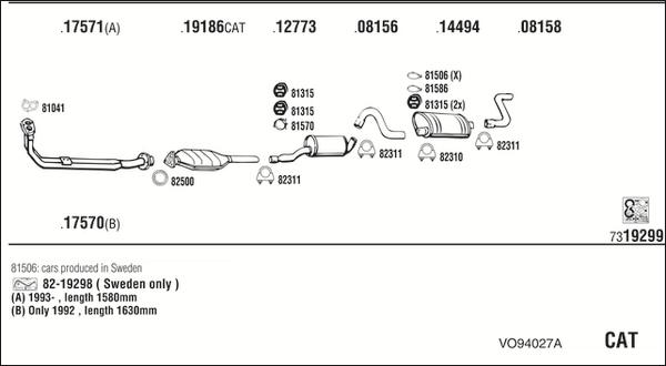 Fonos VO94027A - Impianto gas scarico autozon.pro