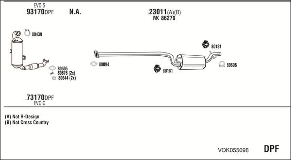 Fonos VOK055098 - Impianto gas scarico autozon.pro