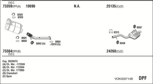 Fonos VOK009714B - Impianto gas scarico autozon.pro