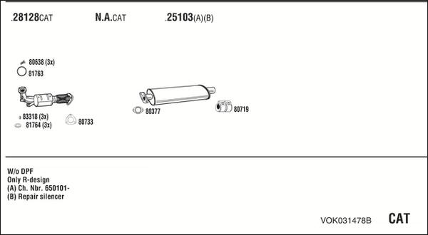 Fonos VOK031478B - Impianto gas scarico autozon.pro