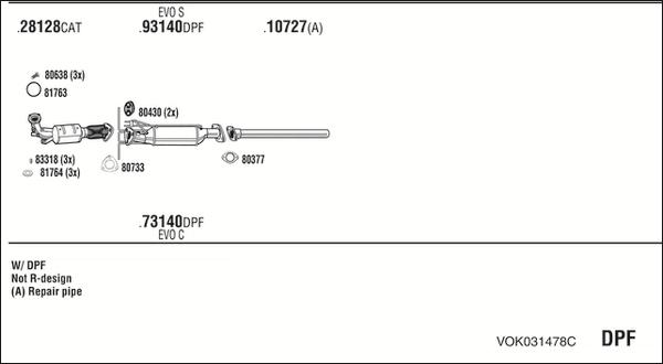 Fonos VOK031478C - Impianto gas scarico autozon.pro