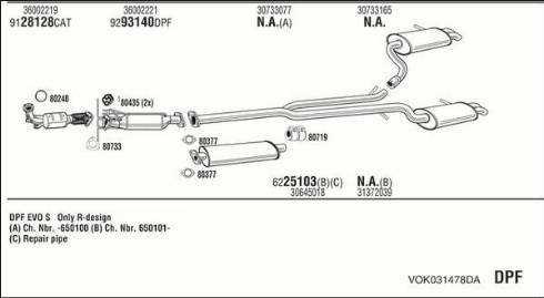 Fonos VOK031478DA - Impianto gas scarico autozon.pro