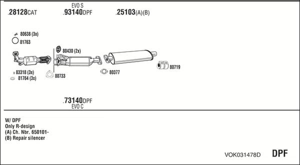 Fonos VOK031478D - Impianto gas scarico autozon.pro