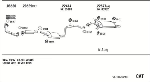 Fonos VOT07921B - Impianto gas scarico autozon.pro