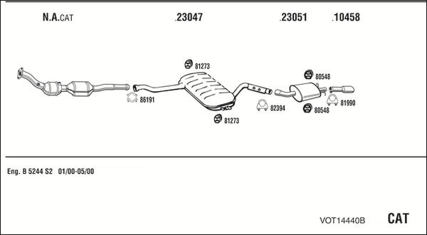 Fonos VOT14440B - Impianto gas scarico autozon.pro