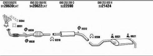 Fonos VW20332 - Impianto gas scarico autozon.pro