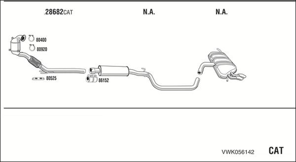 Fonos VWK056142 - Impianto gas scarico autozon.pro