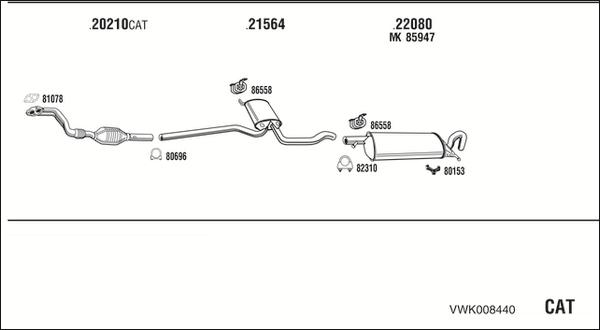 Fonos VWK008440 - Impianto gas scarico autozon.pro