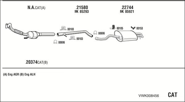 Fonos VWK008456 - Impianto gas scarico autozon.pro