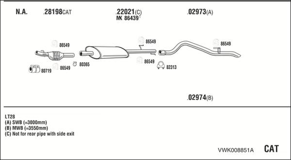 Fonos VWK008851A - Impianto gas scarico autozon.pro