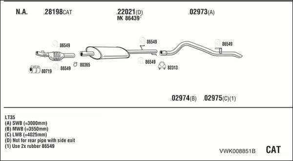 Fonos VWK008851B - Impianto gas scarico autozon.pro