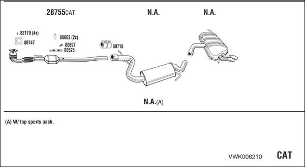 Fonos VWK008210 - Impianto gas scarico autozon.pro