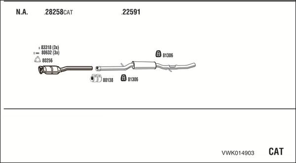 Fonos VWK014903 - Impianto gas scarico autozon.pro