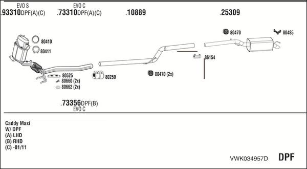 Fonos VWK034957D - Impianto gas scarico autozon.pro