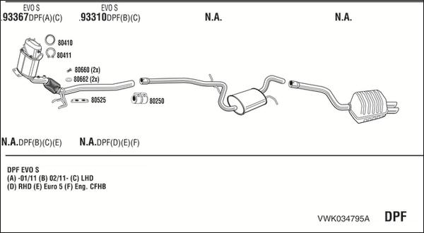 Fonos VWK034795A - Impianto gas scarico autozon.pro