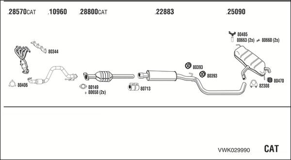 Fonos VWK029990 - Impianto gas scarico autozon.pro