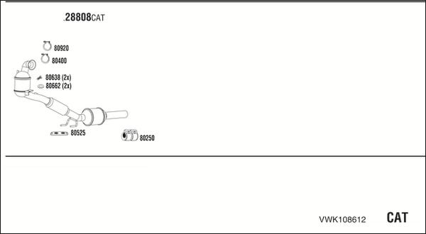 Fonos VWK108612 - Impianto gas scarico autozon.pro