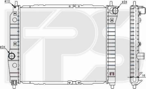 FPS 17 A699-P - Radiatore, Raffreddamento motore autozon.pro