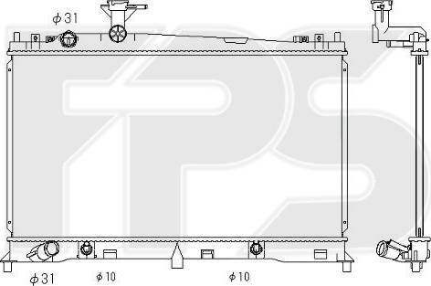 FPS FP 44 A970-X - Radiatore, Raffreddamento motore autozon.pro