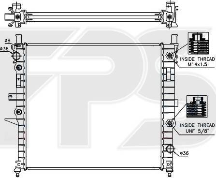 FPS FP 46 A243 - Radiatore, Raffreddamento motore autozon.pro